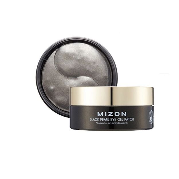 MIZON Black Pearl Gel Eye Patch paakių pagalvėlės su juodųjų perlų milteliais ir kolagenu 60 vnt