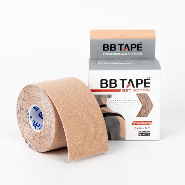 BBTAPE Standard Plain Beige Kineziologinis teipas 