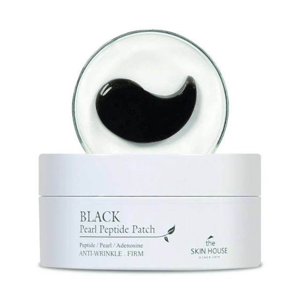 THE SKIN HOUSE Black Pearl Peptide Patch  paakių pagalvėlės su peptidais ir juodųjų perlų ekstraktu, 60 vnt.