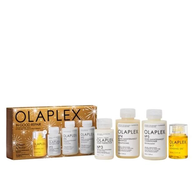 OLAPLEX In Good Repair Kit rinkinys plaukų atkūriimui 100ml+100ml+50+30ml