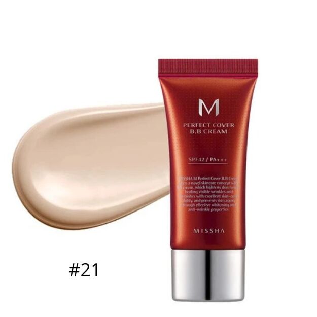 MISSHA Perfect Cover BB Cream 20ml #21 Light Beige BB kremas