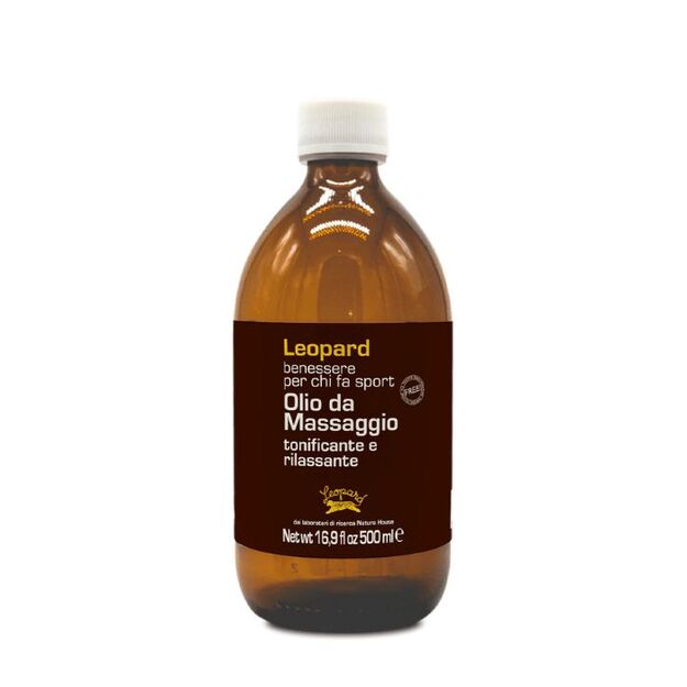 NATURA HOUSE LEOPARD SPORT Tonizuojantis ir atpalaiduojantis masažinis aliejus 200 ml